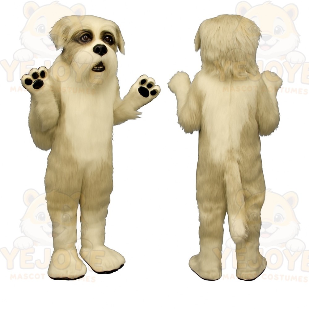 White Dog Mascot Costume