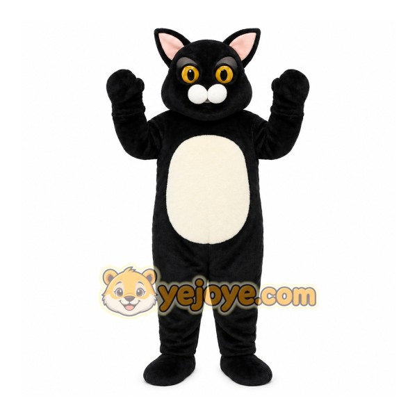 Black Cat Mascot Costume
