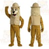 Brown Lion Mascot Costume