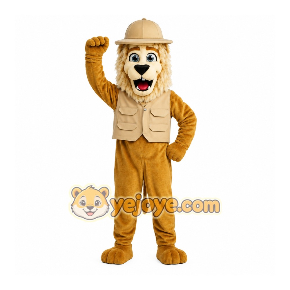 Brown Lion Mascot Costume Brown Lion Mascot Costume