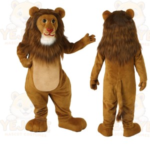 Brown Lion Mascot Costume