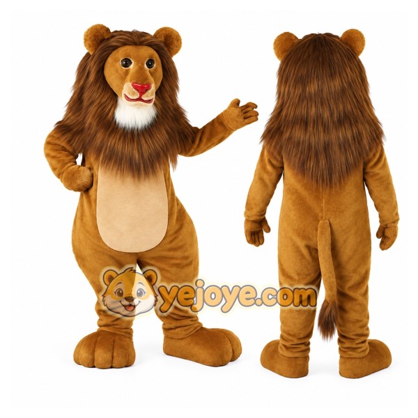 Brown Lion Mascot Costume