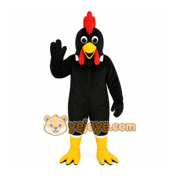 Black Chicken Mascot Costume