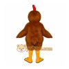 Brown Chicken Mascot Costume Brown Chicken Mascot Costume