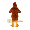 Brown Chicken Mascot Costume Brown Chicken Mascot Costume