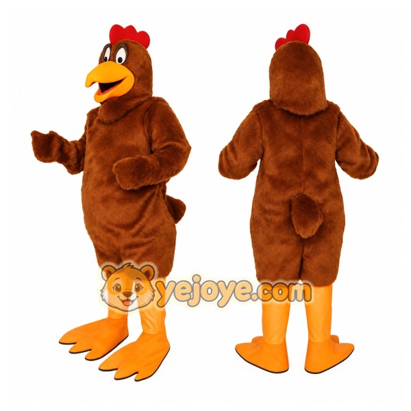 Brown Chicken Mascot Costume