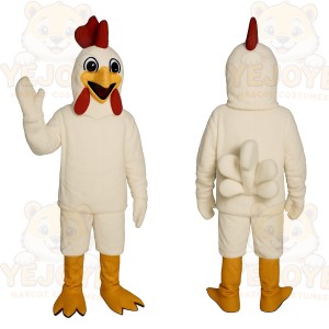 White Chicken Mascot Costume
