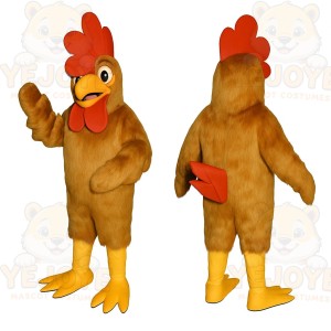 Brown Chicken Mascot Costume