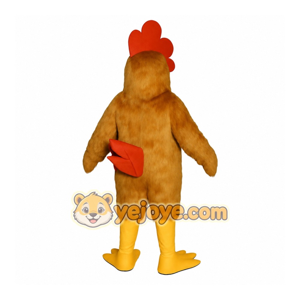 Brown Chicken Mascot Costume Brown Chicken Mascot Costume