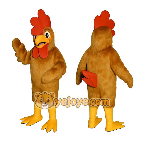 Brown Chicken Mascot Costume
