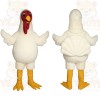 White Turkey Mascot Costume
