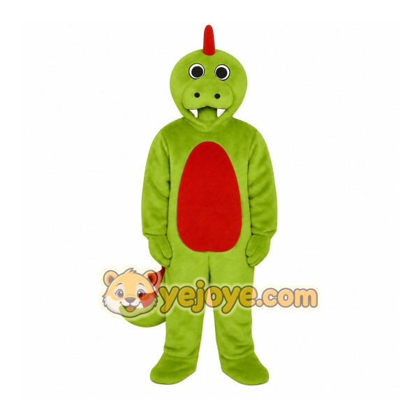 Green Dinosaur Mascot Costume