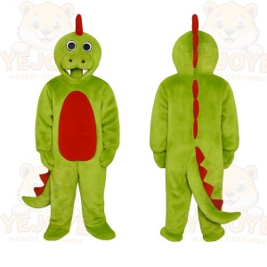 Green Dinosaur Mascot Costume
