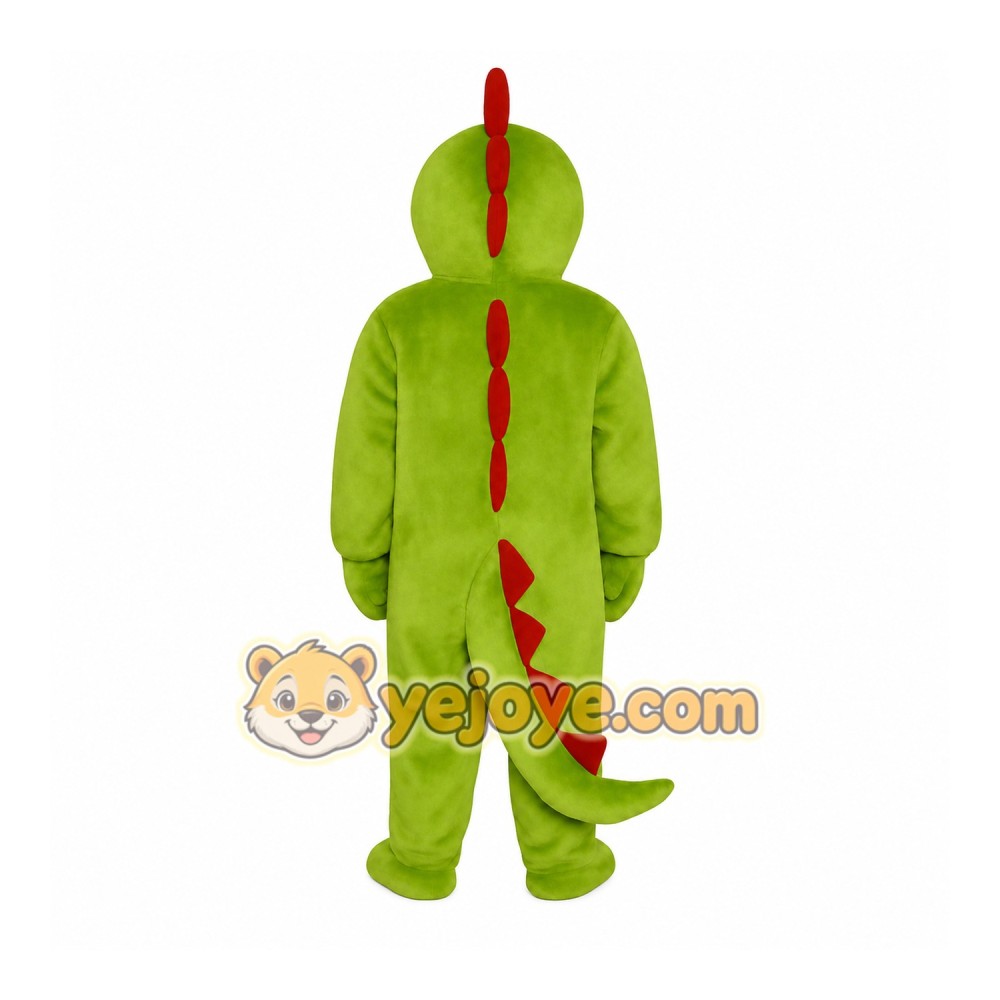 Green Dinosaur Mascot Costume