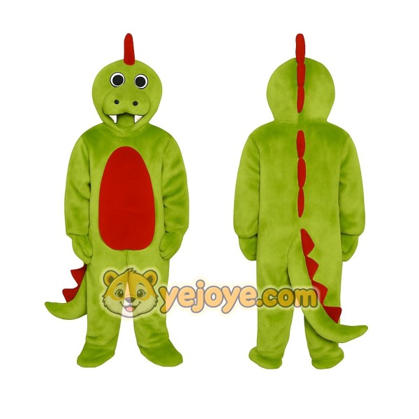 Green Dinosaur Mascot Costume
