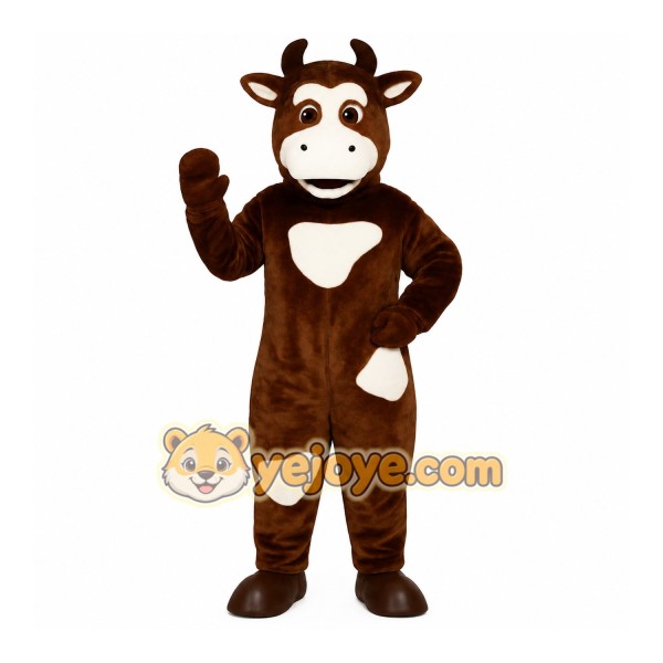 Brown Cow Mascot Costume