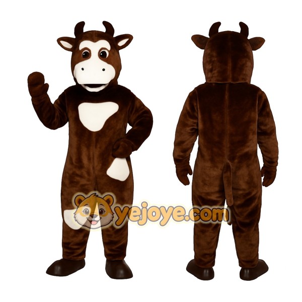 Brown Cow Mascot Costume