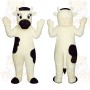 White Cow Mascot Costume