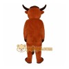 Brown Bull Mascot Costume