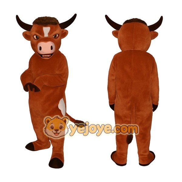 Brown Bull Mascot Costume