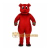 Red Pig Mascot Costume