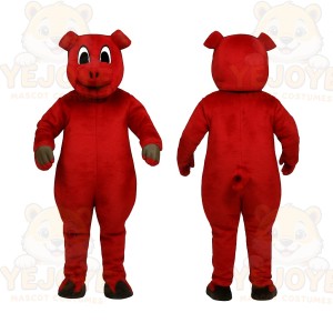 Red Pig Mascot Costume
