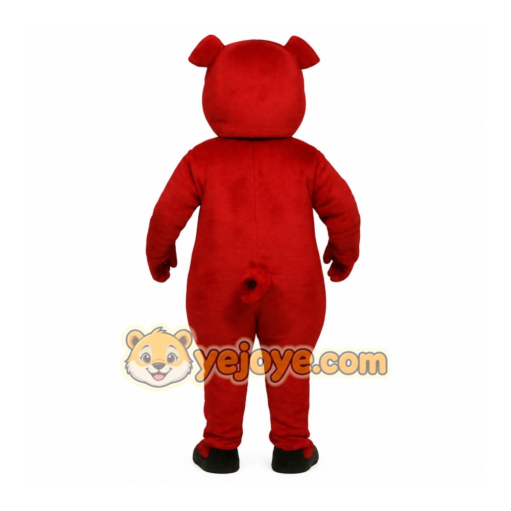 Red Pig Mascot Costume