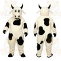 White Cow Mascot Costume