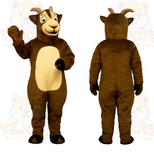 Brown Goat Mascot Costume