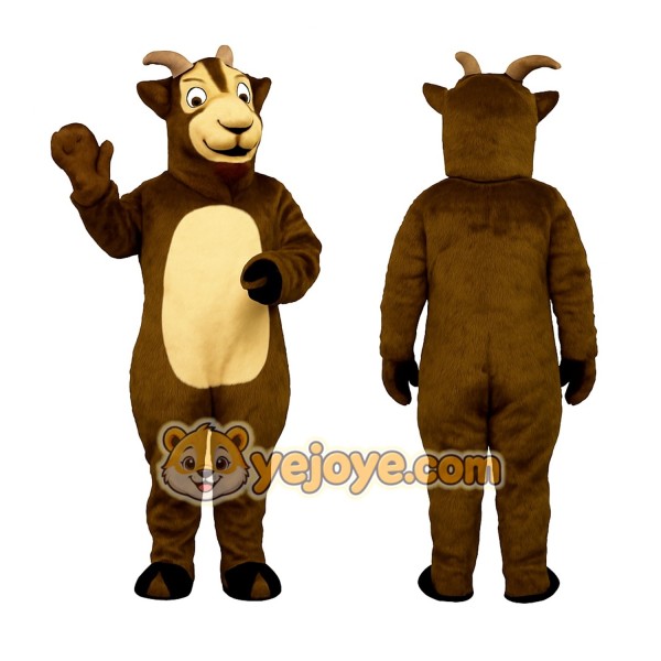 Brown Goat Mascot Costume