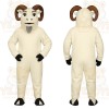White Ram Mascot Costume