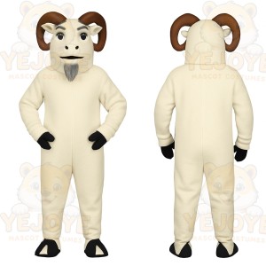 White Ram Mascot Costume