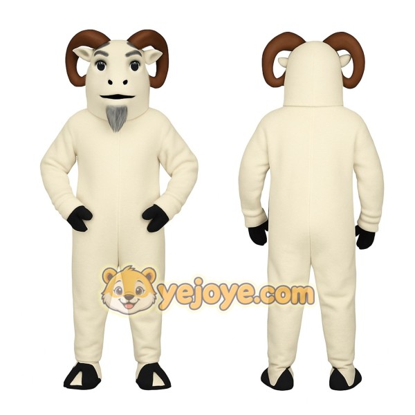 White Ram Mascot Costume