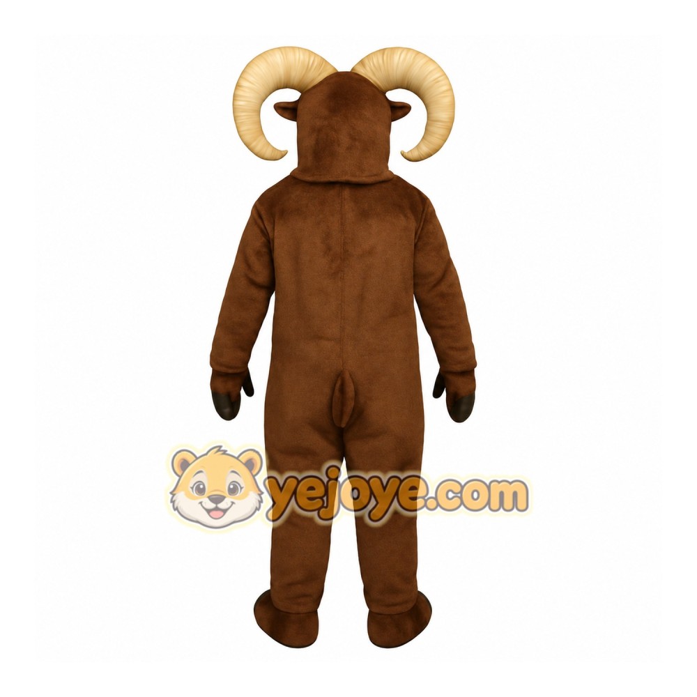 Brown Ram Mascot Costume Brown Ram Mascot Costume