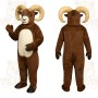 Brown Ram Mascot Costume