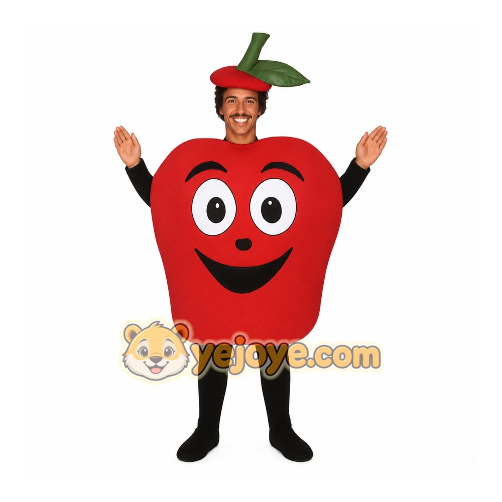 Red Apple Mascot Costume Red Apple Mascot Costume