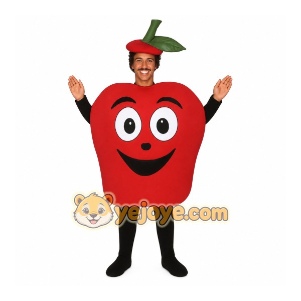 Red Apple Mascot Costume Red Apple Mascot Costume