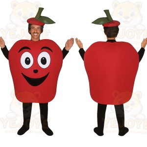 Red Apple Mascot Costume