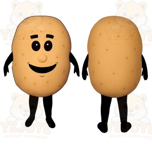 Brown Potato Mascot Costume