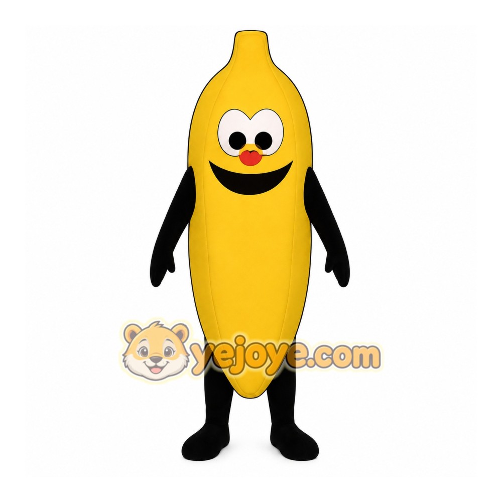 Yellow Banana Mascot Costume Yellow Banana Mascot Costume