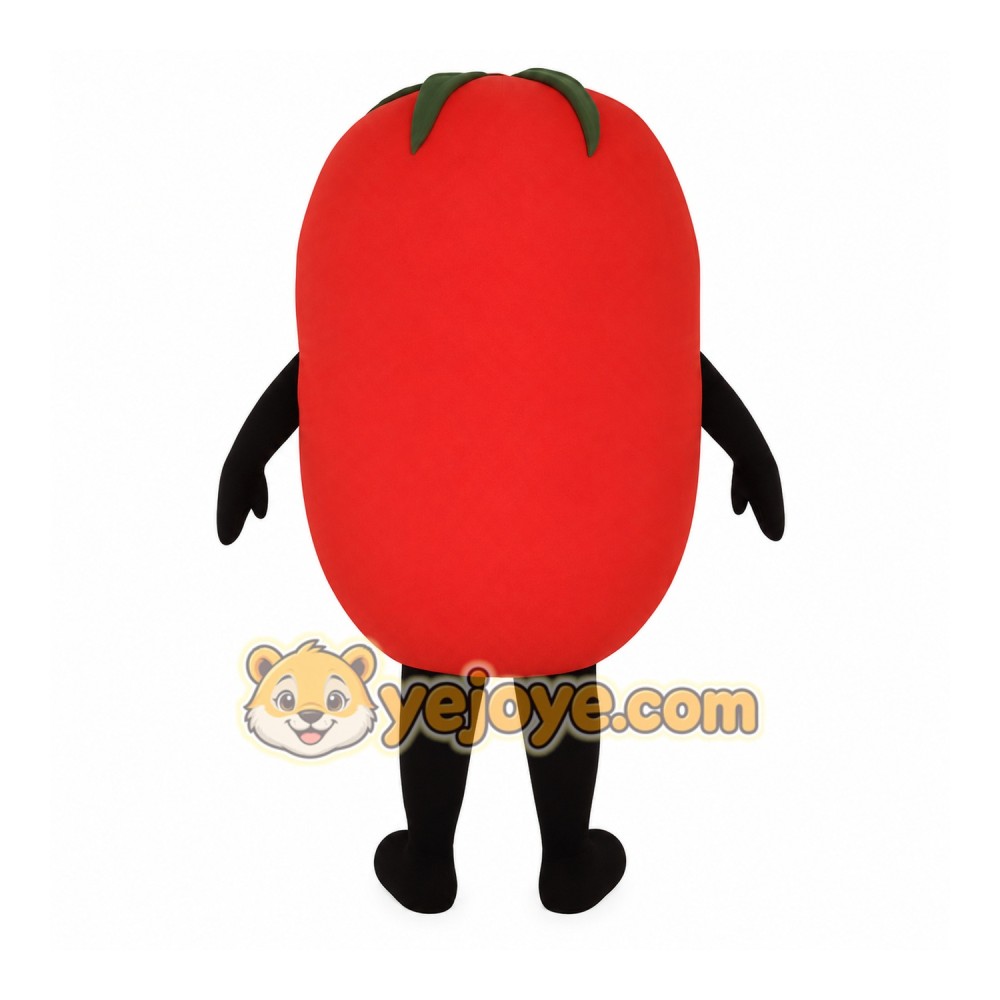 Red Tomato Mascot Costume Red Tomato Mascot Costume