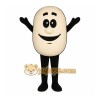 Beige Bean Mascot Costume Beige Bean Mascot Costume