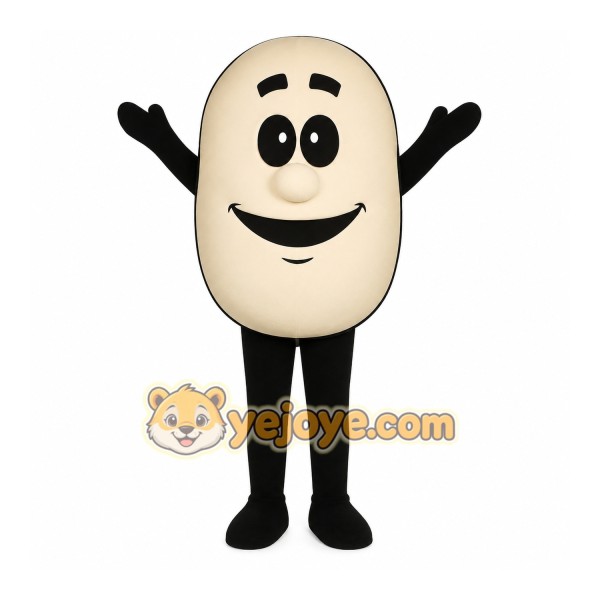 Beige Bean Mascot Costume