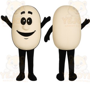 Beige Bean Mascot Costume