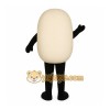Beige Bean Mascot Costume Beige Bean Mascot Costume