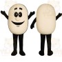 Beige Bean Mascot Costume