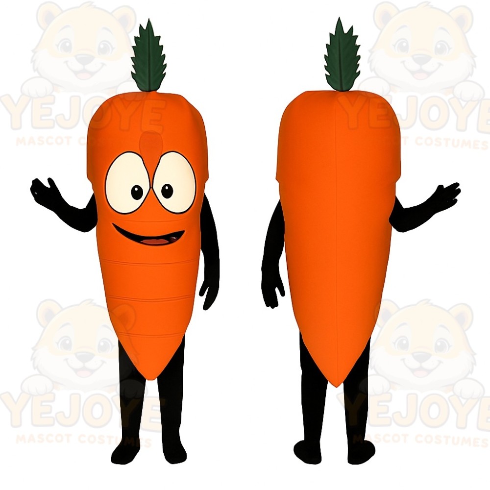 Orange Carrot Mascot Costume