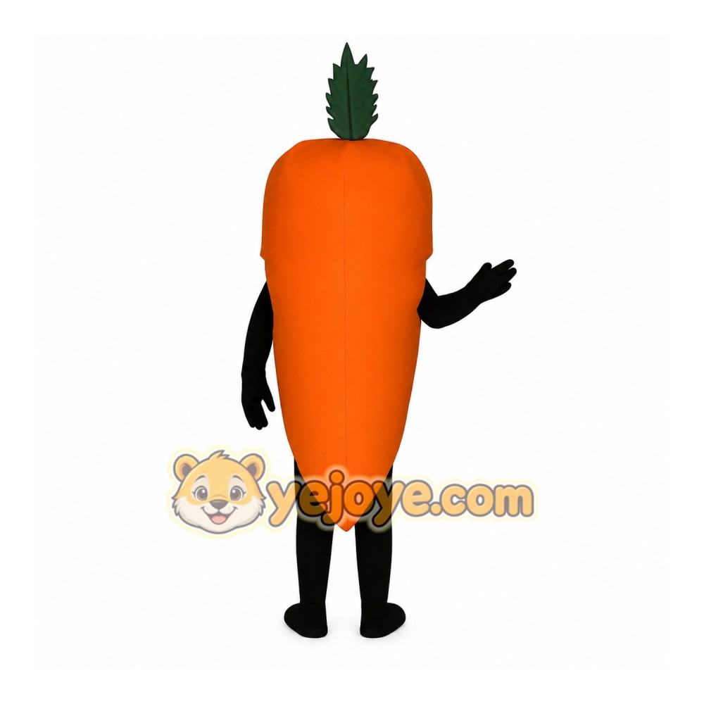Orange Carrot Mascot Costume Orange Carrot Mascot Costume