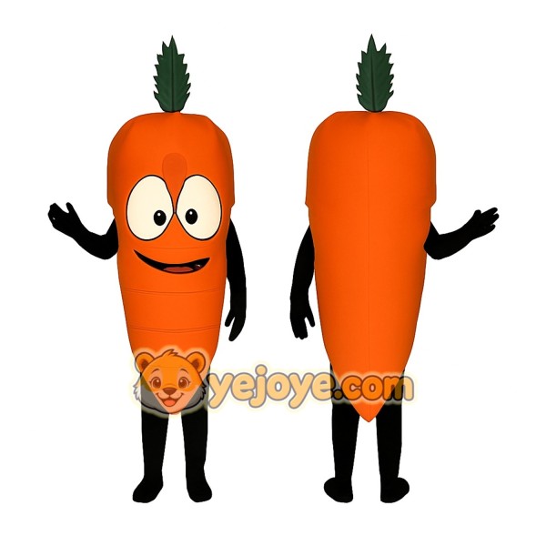 Orange Carrot Mascot Costume