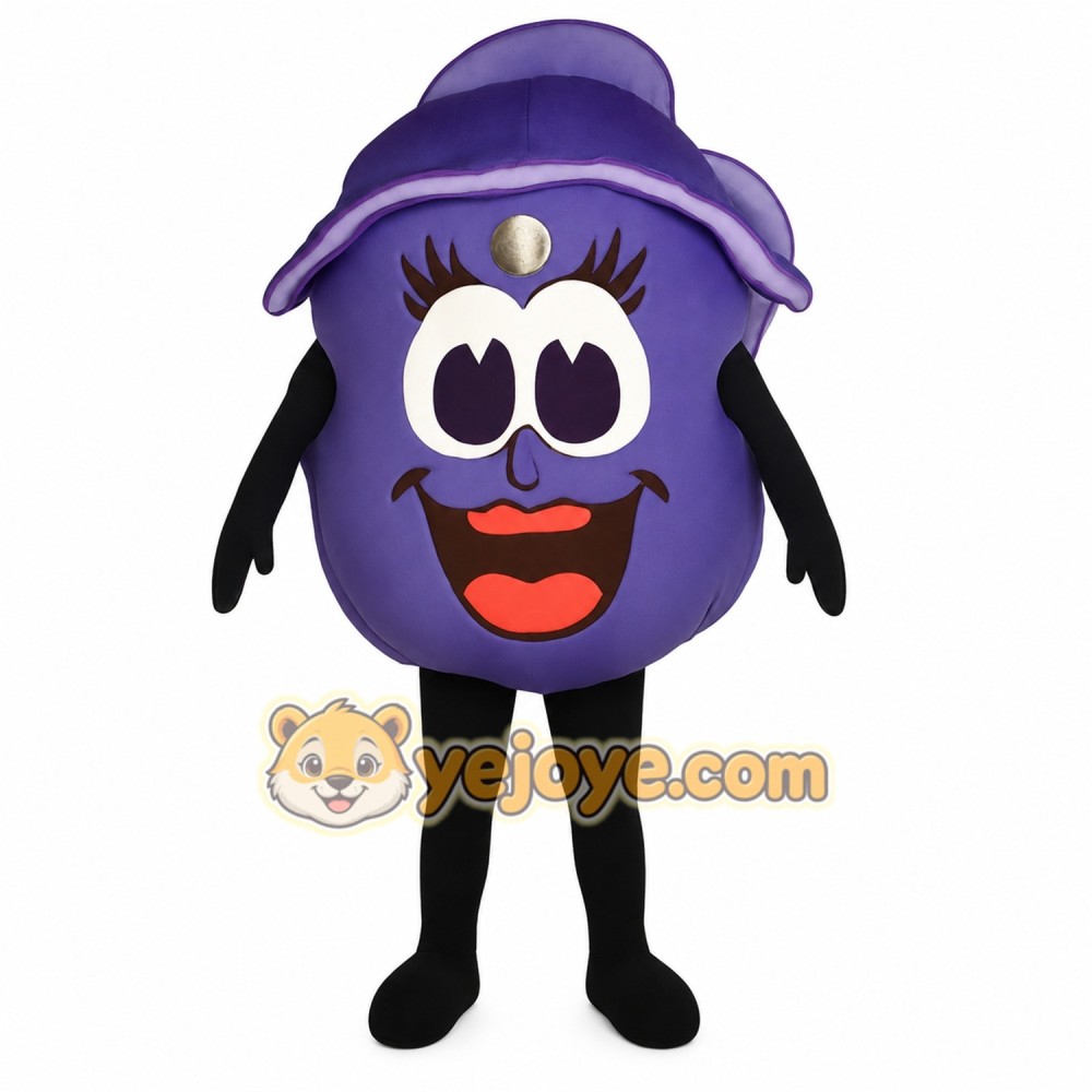 Purple Character Mascot Costume Purple Character Mascot Costume
